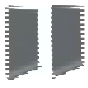 4 x 4 ft. Vinyl Cove Base in Dark Gray